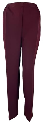 K-Milano Seniorenhose Damen Kurzgröße Sommer Schlupfhose mit Gummizug, Hosentaschen mit Zip, leichte Stoffhose von K-Milano