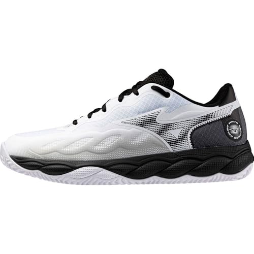 Mizuno Herren Wave Enforce Court Cc Tennisschuh, White/Black/Iron Gate, 41 EU von K-NOK