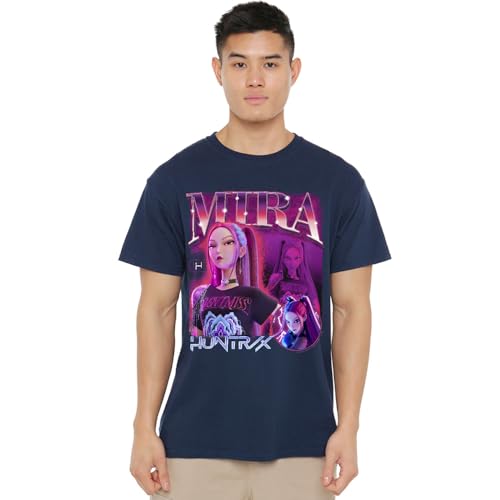 K-Pop Demon Hunters - Huntrix Huntr/X Mira Bootleg Unisex T Shirt, Navy, Medium von K-Pop Demon Hunters