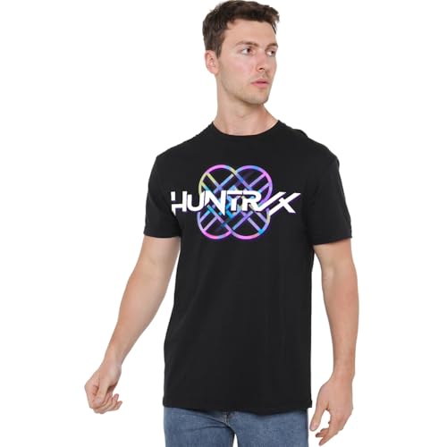 K-Pop Demon Hunters - Huntrix Huntr/X Pastel Logo Unisex T Shirt, Black, Medium von K-Pop Demon Hunters
