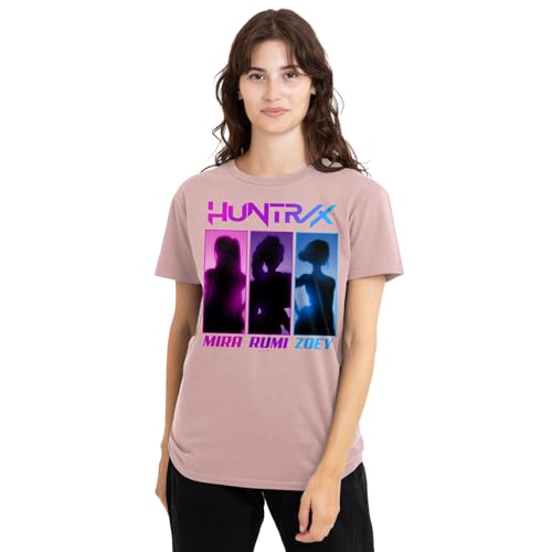 K-Pop Demon Hunters Huntrix Spotlights Ladies T Shirt, Pink, Small von K-Pop Demon Hunters