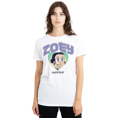 K-Pop Demon Hunters Women's Kpop Demon Hunters Huntrix Zoey Collegic Ladies T-Shirt, White, X-Large K-Pop Demon Hunters Women's Kpop Demon Hunters Huntrix Zoey Collegic Ladies T-Shirt, White, X-Large von K-Pop Demon Hunters