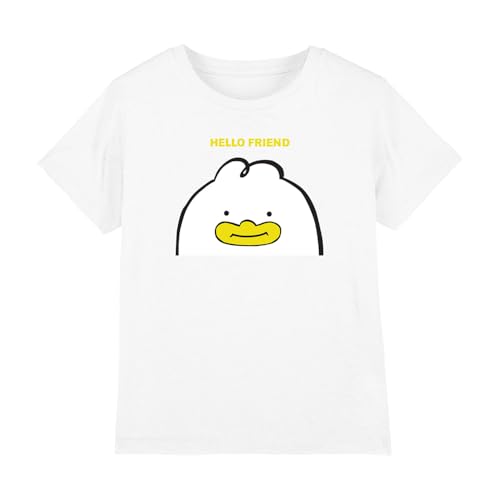 Kpop Demon Hunters - Hello Friend Derpy Letter Kids T Shirt, White, 5-6 von K-Pop Demon Hunters