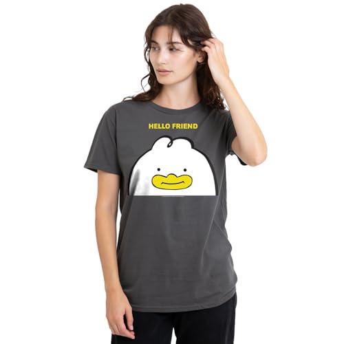 Kpop Demon Hunters Hello Friend Derpy Letter Ladies T Shirt, Light Graphite, X-Large Kpop Demon Hunters Hello Friend Derpy Letter Ladies T Shirt, Light Graphite, X-Large von K-Pop Demon Hunters