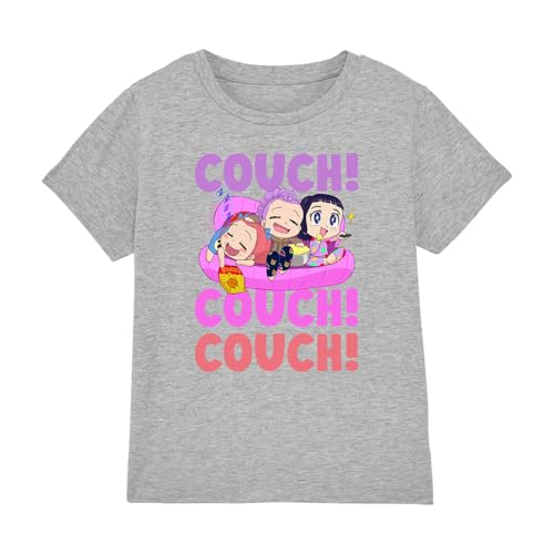 Kpop Demon Hunters - Huntrix Couch Couch Couch Kids T Shirt, Heather Grey, 7-8 von K-Pop Demon Hunters