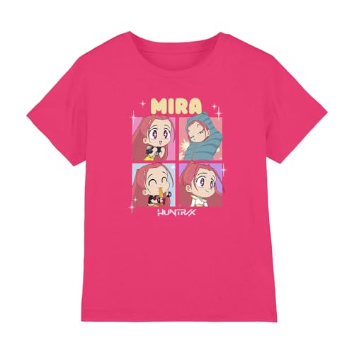 Kpop Demon Hunters - Huntrix Mira Chibi Boxes Kids T Shirt, Fuchsia, 3-4 von K-Pop Demon Hunters