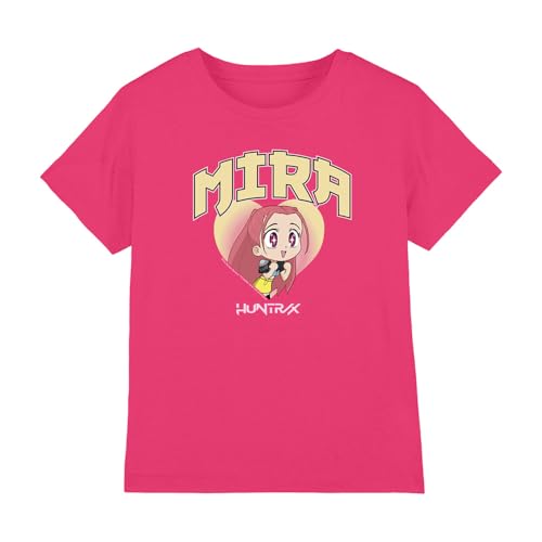 Kpop Demon Hunters - Huntrix Mira Collegic Kids T Shirt, Fuchsia, 7-8 von K-Pop Demon Hunters