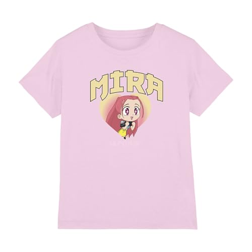 Kpop Demon Hunters - Huntrix Mira Collegic Kids T Shirt, Light Pink, 3-4 von K-Pop Demon Hunters