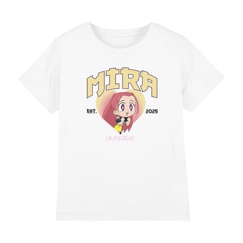 Kpop Demon Hunters - Huntrix Mira Collegic Kids T Shirt, White, 12-13 von K-Pop Demon Hunters