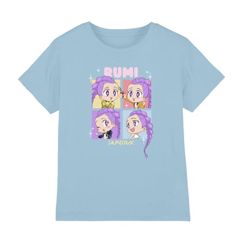 Kpop Demon Hunters - Huntrix Rumi Chibi Boxes Kids T Shirt, Light Blue, 5-6 von K-Pop Demon Hunters