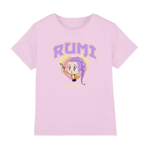 Kpop Demon Hunters - Huntrix Rumi Collegic Kids T Shirt, Light Pink, 9-11 von K-Pop Demon Hunters