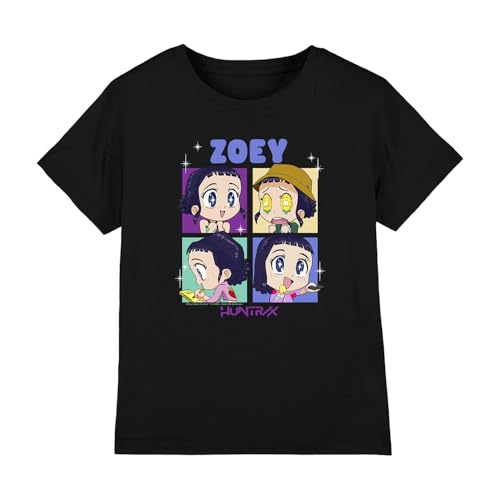 Kpop Demon Hunters - Huntrix Zoey Chibi Boes Kids T Shirt, Black, 9-11 von K-Pop Demon Hunters