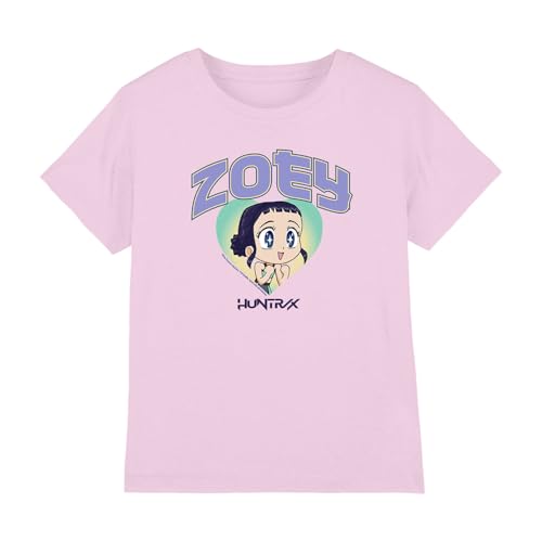 Kpop Demon Hunters - Huntrix Zoey Collegic Kids T Shirt, Light Pink, 9-11 von K-Pop Demon Hunters