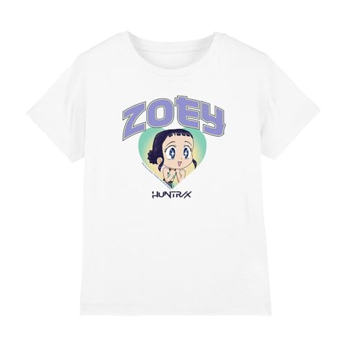 Kpop Demon Hunters - Huntrix Zoey Collegic Kids T Shirt, White, 7-8 von K-Pop Demon Hunters
