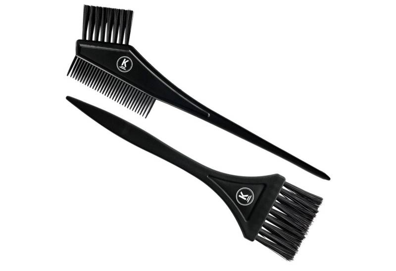 K-Pro Strähnenkamm Färbepinsel Set - Farb Pinsel breit zum Haare färben, schwarz mit Kamm von K-Pro