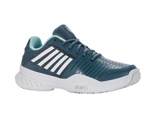 K-Swiss Performance Court Express Omni Tennis Shoe, Indian Teal/White/Aqua Splash, 33 EU von K-Swiss Performance