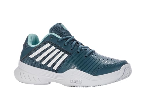 K-Swiss Performance Court Express Omni Tennis Shoe, Indian Teal/White/Aqua Splash, 33 EU von K-Swiss