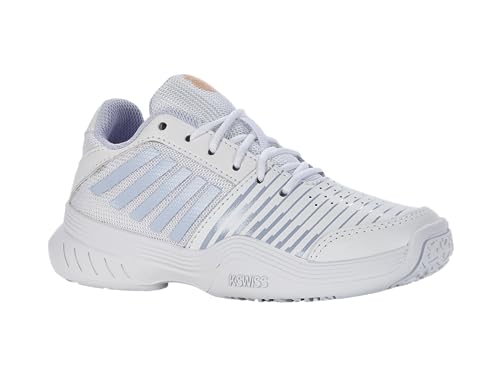 K-Swiss Performance Court Express Omni Tennis Shoe, White/Heather/Peach Fuzz, 33 EU von K-Swiss Performance