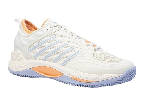 K-Swiss Performance Damen Hypercourt Supreme 2 HB Tennis Shoe, Star White/Heather/Peach Fuzz, 38 EU von K-Swiss Performance