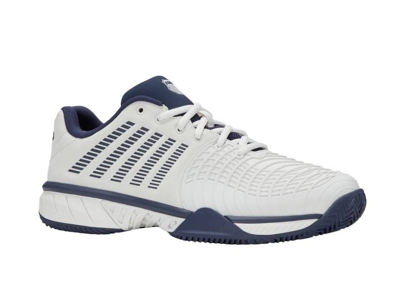K-Swiss Performance Express Light 3 Clay/Sandplatz 2025 weiss/blau Herren Tennisschuh von K-Swiss Performance