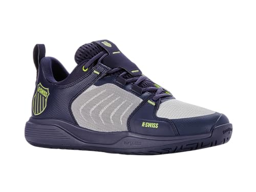 K-Swiss Performance Herren Ultrashot Team Tennis Shoe, Peacoat/Gray Violet/Lime Green, 41.5 EU von K-Swiss