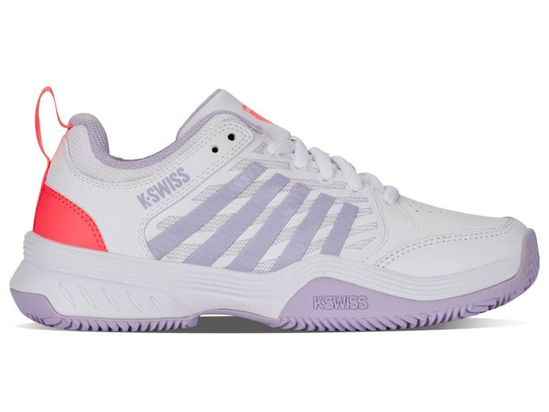 K-Swiss Performance Court Express 2 Clay/Sandplatz 2025 weiss/orchid/pink Damen Tennisschuh von K-Swiss Performance