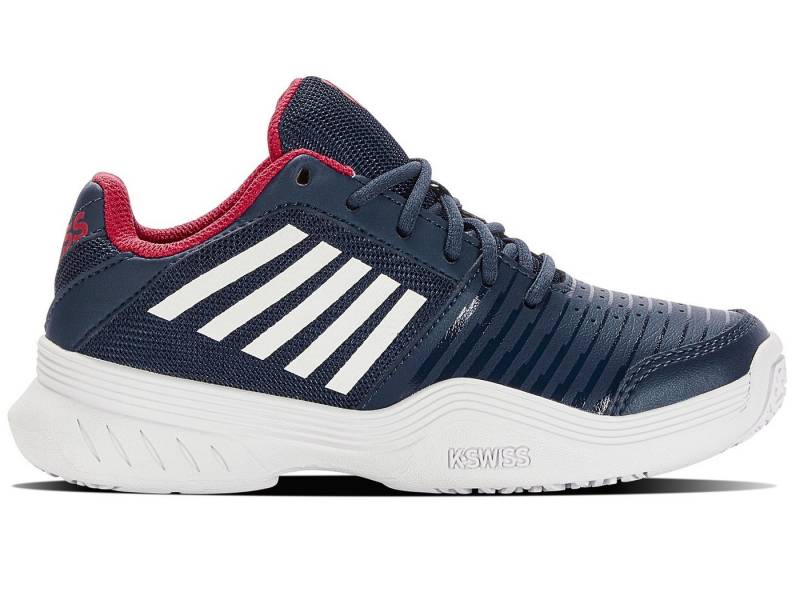 K-Swiss Performance Court Express Allcourt opalblau/rot/weiss Kinder Tennisschuh von K-Swiss Performance