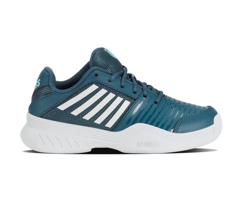 K-Swiss Performance Court Express Indoor/Carpet/Teppich tealblau/weiss Kinder Tennisschuh von K-Swiss Performance