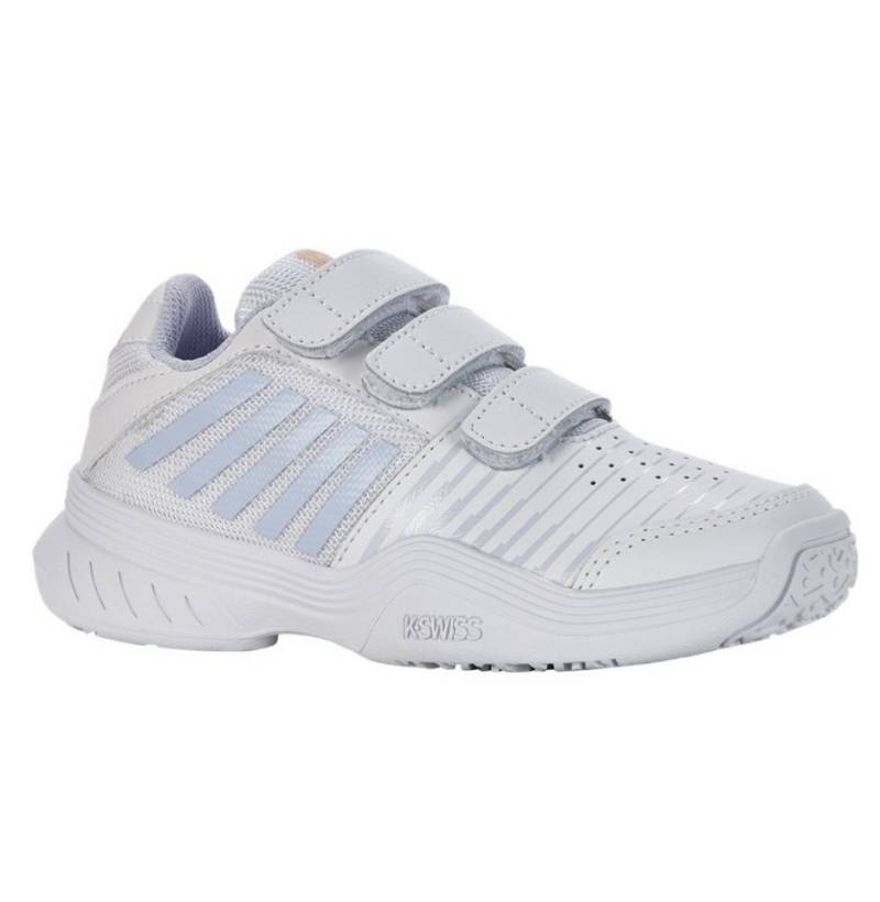 K-Swiss Performance Court Express Omni KLETT Allcourt weiss/violett/peach Kleinkinder Tennisschuh K-Swiss Performance Court Express Omni KLETT Allcourt weiss/violett/peach Kleinkinder Tennisschuh von K-Swiss Performance