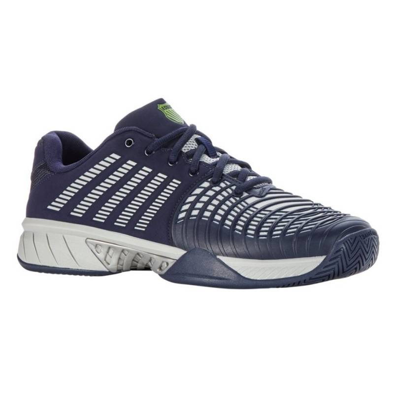 K-Swiss Performance Express Light 3 Allcourt peacoatblau/grau/limegrün Herren Tennisschuh von K-Swiss Performance