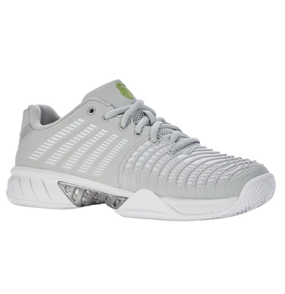 K-Swiss Performance KSwiss Express Light 3 Allcourt grau/weiss/limegrün Damen Tennisschuh von K-Swiss Performance