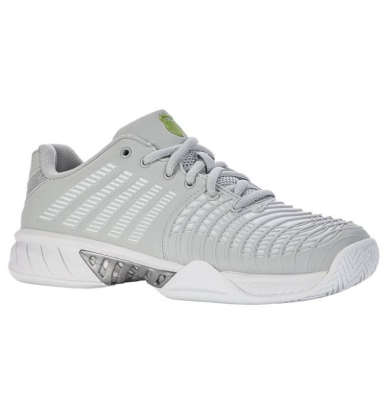 K-Swiss Performance Express Light 3 Allcourt grau/weiss/limegrün Damen Tennisschuh von K-Swiss Performance