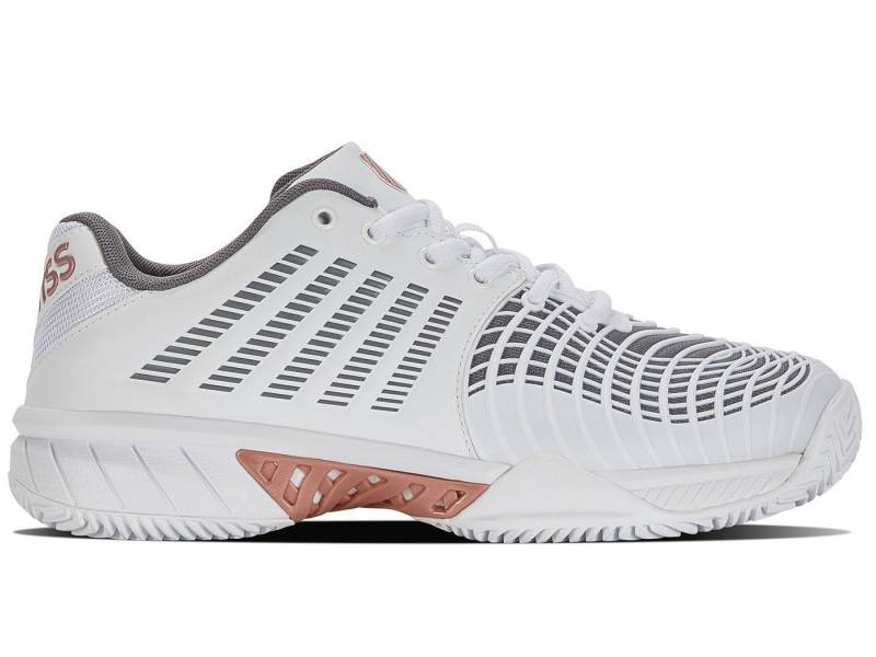 K-Swiss Performance KSwiss Express Light 3 Clay/Sandplatz weiss/grau Damen Tennisschuh von K-Swiss Performance