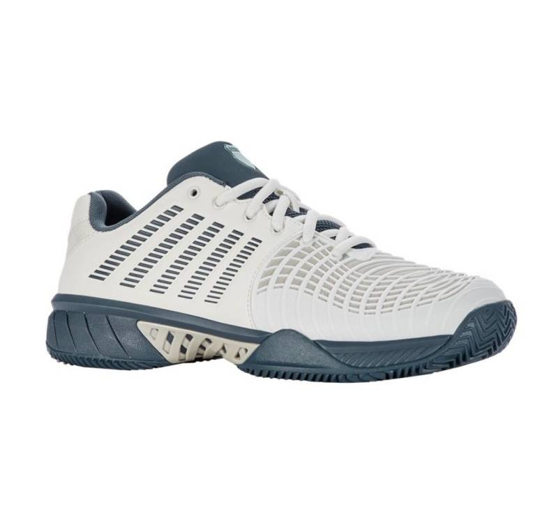 K-Swiss Performance Express Light 3 HB Clay/Sandplatz 2024 weiss/tealblau Herren Tennisschuh von K-Swiss Performance