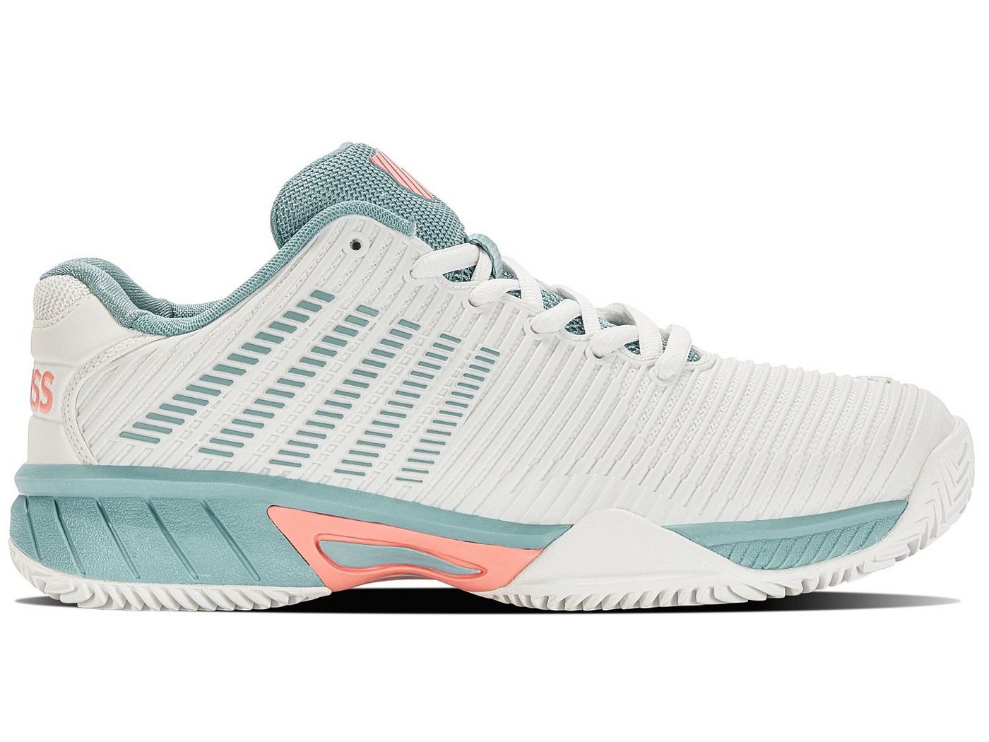 K-Swiss Performance KSwiss Hypercourt Express 2 Clay/Sandplatz weiss/aquablau Kinder Tennisschuh K-Swiss Performance KSwiss Hypercourt Express 2 Clay/Sandplatz weiss/aquablau Kinder Tennisschuh von K-Swiss Performance