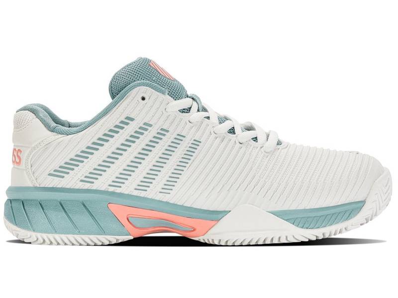 K-Swiss Performance Hypercourt Express 2 Clay/Sandplatz weiss/aquablau Kinder Tennisschuh von K-Swiss Performance