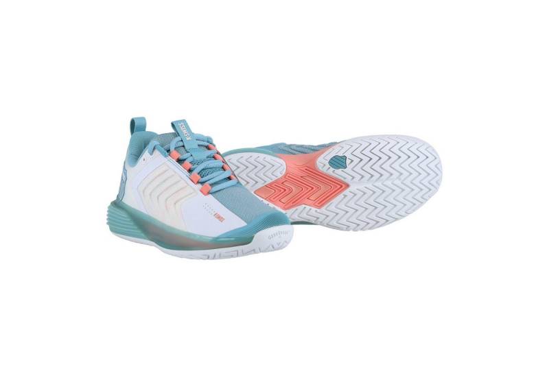 K-Swiss Performance Ultrashot 3 Allcourt weiss/türkis Damen Tennisschuh von K-Swiss Performance