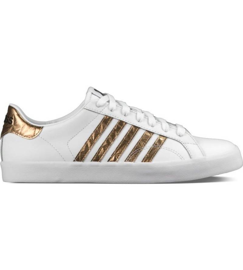 K-Swiss Belmont SO weiss/gold/schwarz Damen Sneaker von K-Swiss