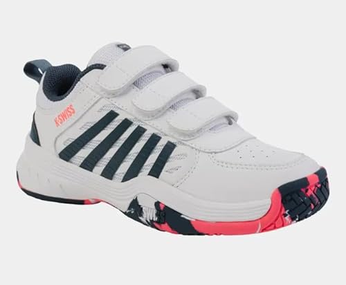 K-Swiss Court Express 2 Strap Tennis Shoe, White/Stargazer/NEON Blaze, 29 EU K-Swiss Court Express 2 Strap Tennis Shoe, White/Stargazer/NEON Blaze, 29 EU von K-Swiss