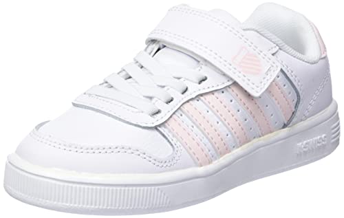 K-Swiss Court PALISADESSTRAP Sneaker, WHT/Heavenly PINK, 33 EU von K-Swiss