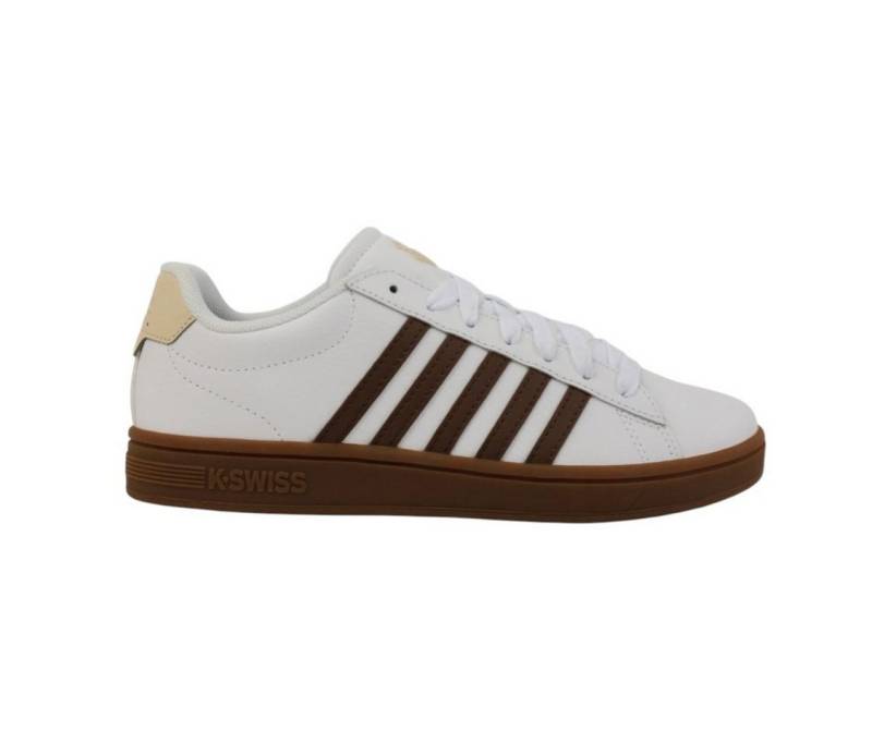 K-Swiss Court Tiebreak II (Leder) 2025 cremeweiss/braun Herren Sneaker von K-Swiss