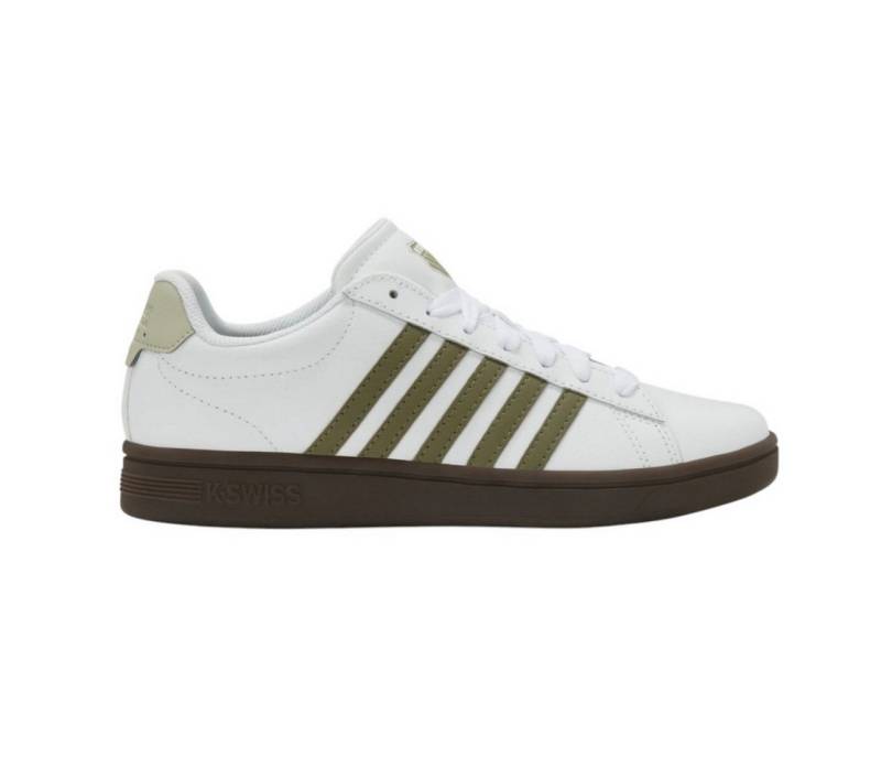 K-Swiss Court Tiebreak II (Leder) 2025 weiss/olive Herren Sneaker von K-Swiss
