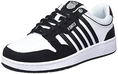 K-Swiss Damen City Court Sneaker, White/Black/Black, 37.5 EU von K-Swiss