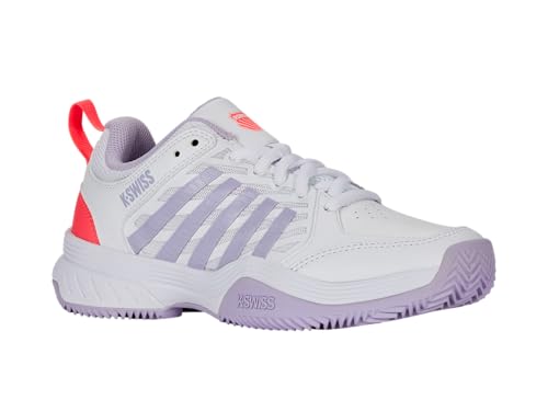 K-Swiss Damen Court Express 2 Tennis Shoe, WHT/ORCHIDPETAL/NBLAZE, 37.5 EU von K-Swiss