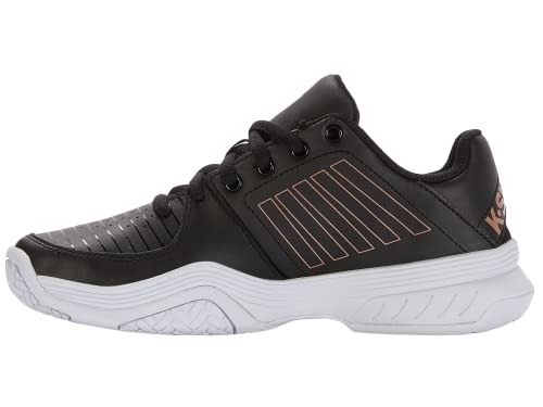 K-Swiss Damen Court Express Tennisschuh, Schwarz/Weiß/Rotgold, 40 EU von K-Swiss