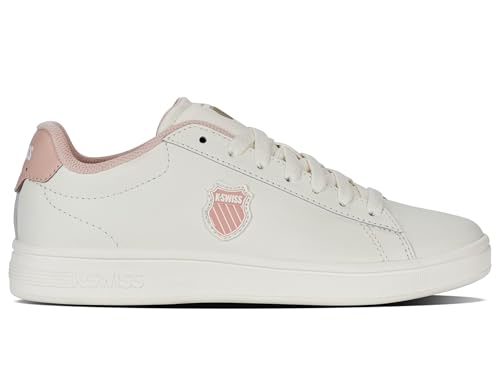 K-Swiss Damen Court Shield II Sneaker, S WHT/CAMEOROS/S WHT, 38 EU von K-Swiss