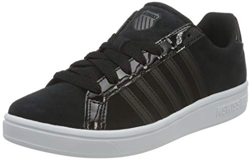 K-Swiss Damen Court TIEBREAK SDE Sneaker, Black/Black/White, 36 EU von K-Swiss