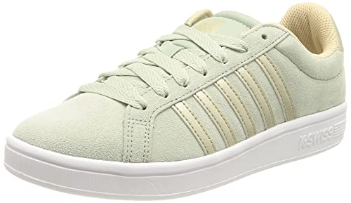 K-Swiss Damen Court TIEBREAK SDE Sneaker, FROSTYGRN/CHMPGN/WT, 37.5 EU von K-Swiss