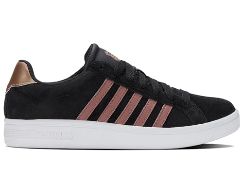 K-Swiss Damen Court Tiebreak SDE Sneaker, Black/Rosegold, 39.5 EU von K-Swiss