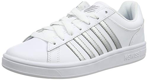 K-Swiss Damen Court Winston Sneaker, Weiß (White/Silver 155) von K-Swiss